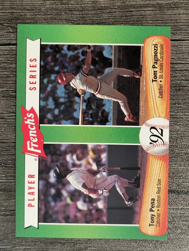 1992 French's #9 Tony Pena/Tom Pagnozzi