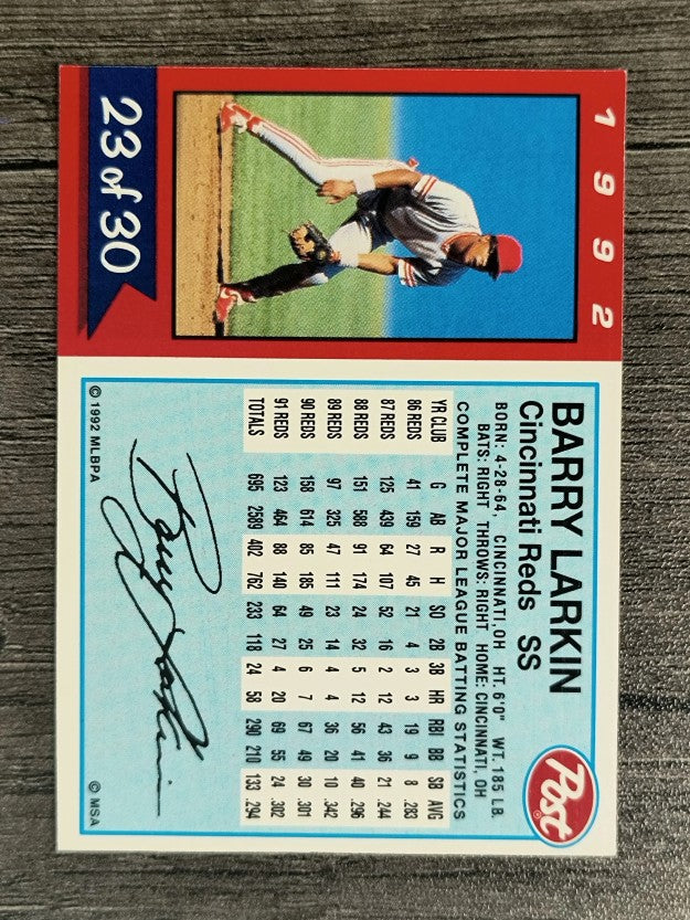 1992 Post #23 Barry Larkin