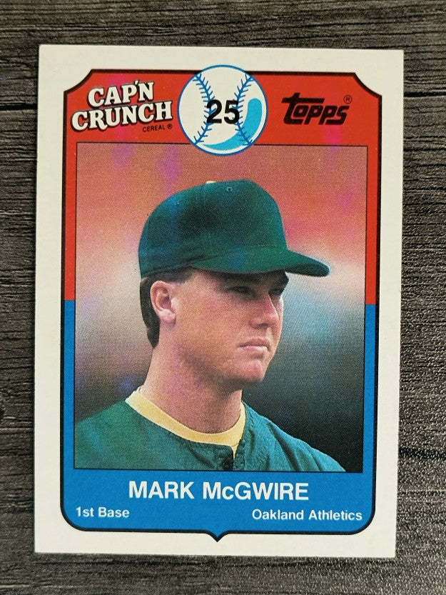 1989 Topps Cap'n Crunch #22 Mark McGwire (NM)