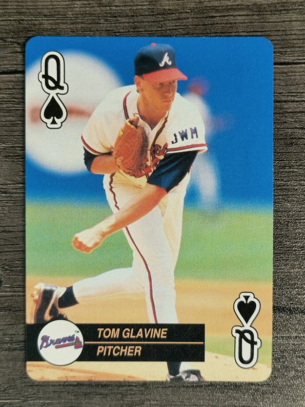 1992 U.S. Playing Cards All-Stars #12S Tom Glavine