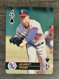 1992 U.S. Playing Cards All-Stars #4S Jim Abbott