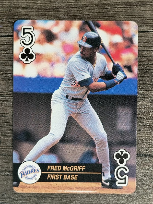 1992 U.S. Playing Cards All-Stars #5C Fred McGriff