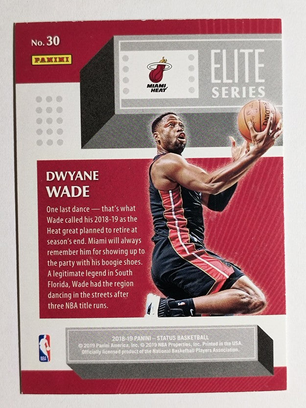 2018-19 Panini Status Elite Series #30 Dwyane Wade