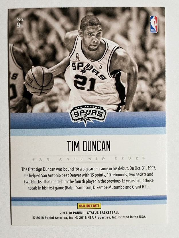 2017-18 Panini Status Symbols #9 Tim Duncan