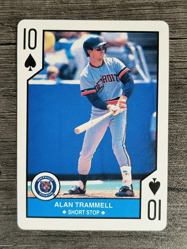 1990 U.S. Playing Cards All-Stars #10S Alan Trammell