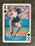 1990 U.S. Playing Cards All-Stars #13C Rickey Henderson
