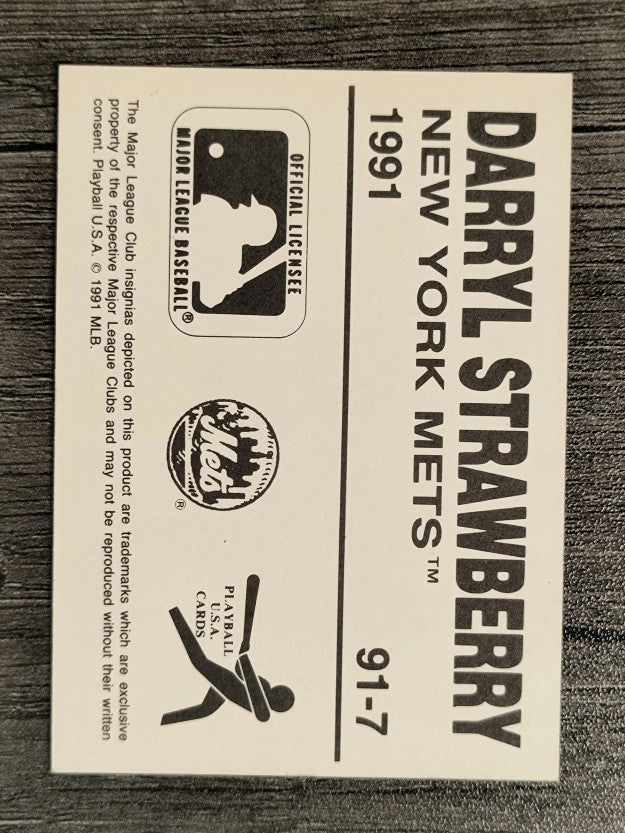 1991 Playball #7 Darryl Strawberry