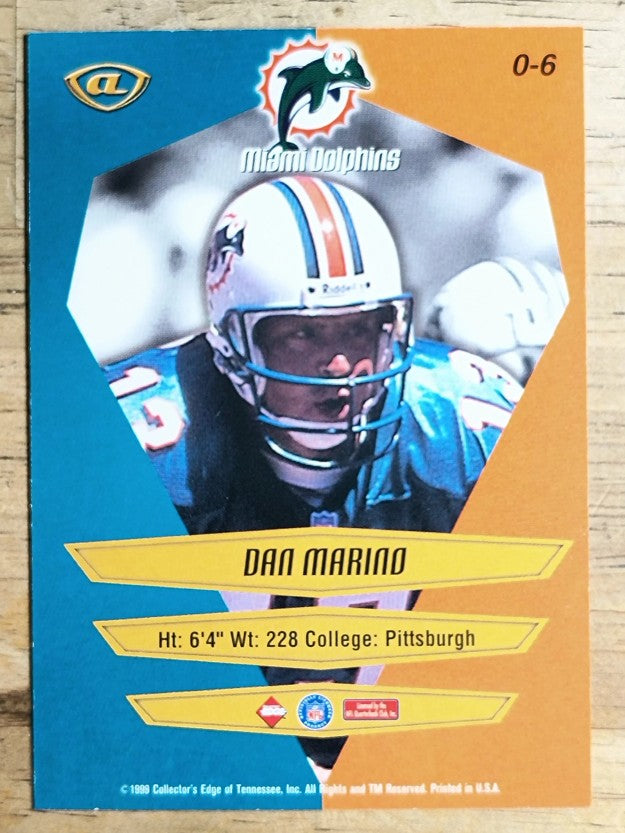 1999 Collector's Edge Advantage Overture #6 Dan Marino