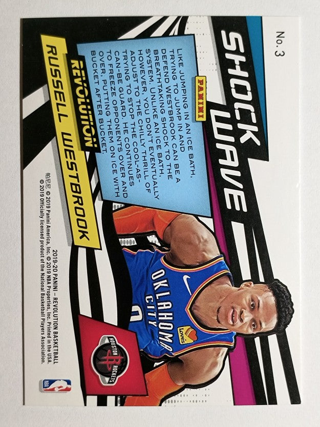 2019-20 Panini Revolution Shock Wave #3 Russell Westbrook