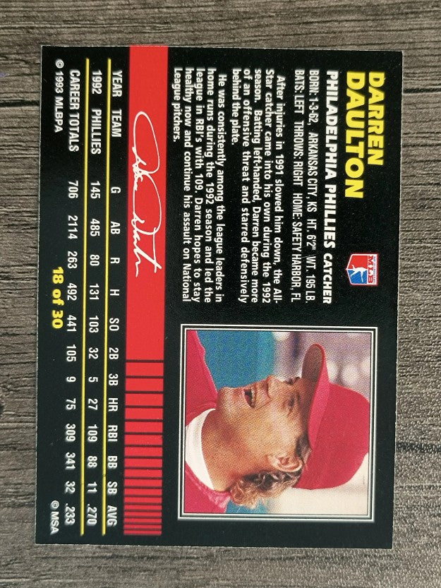 1993 Post #18 Darren Daulton