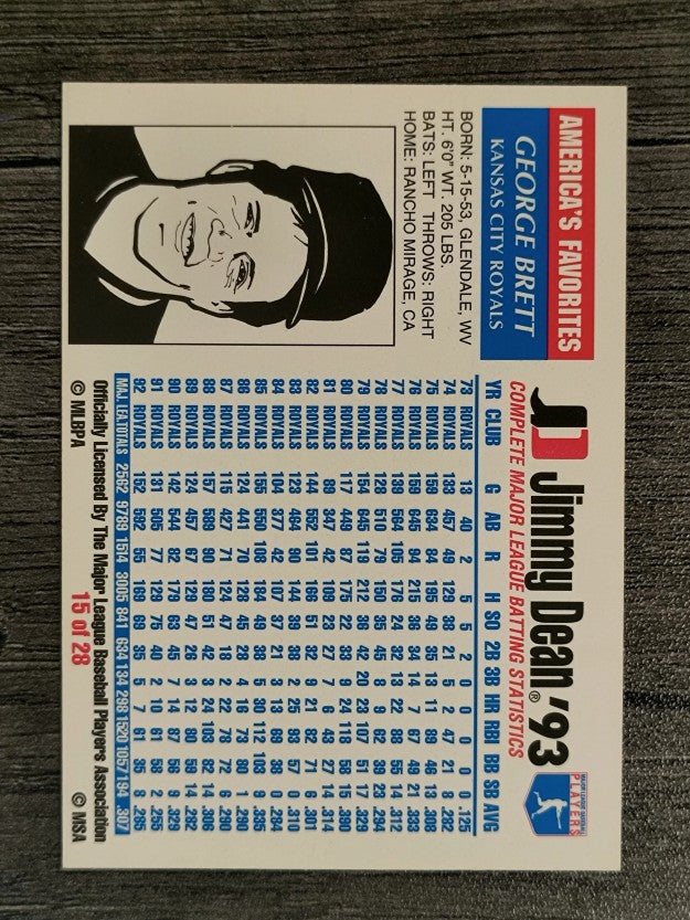 1993 Jimmy Dean #15 George Brett