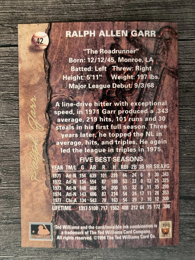 1994 Ted Williams #42 Ralph Garr