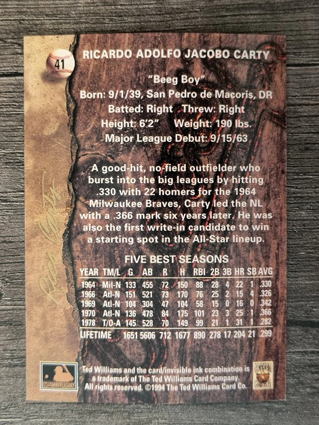 1994 Ted Williams #41 Rico Carty