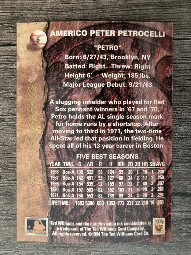 1994 Ted Williams #6 Rico Petrocelli