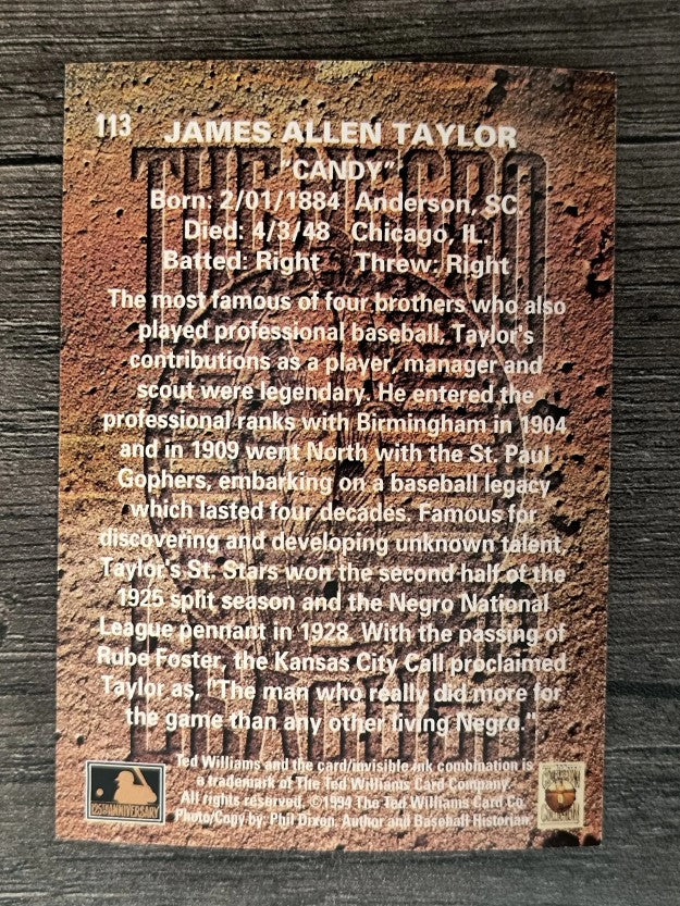 1994 Ted Williams #113 James Taylor