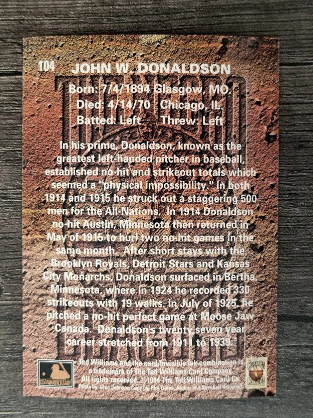 1994 Ted Williams #104 John Donaldson