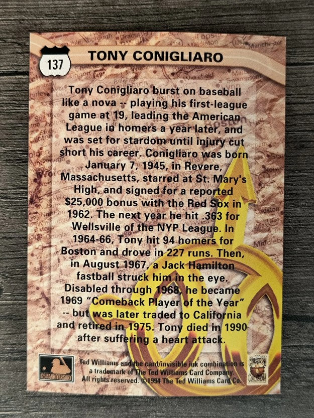 1994 Ted Williams #137 Tony Conigliaro