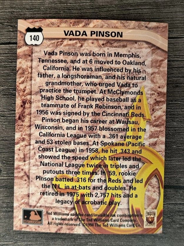 1994 Ted Williams #140 Vada Pinson