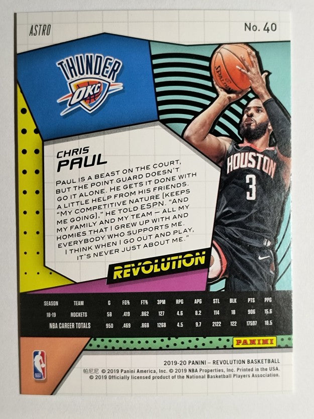 2019-20 Panini Revolution Astro #40 Chris Paul