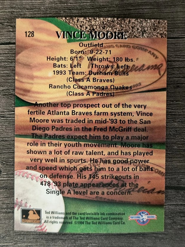1994 Ted Williams #128 Vince Moore