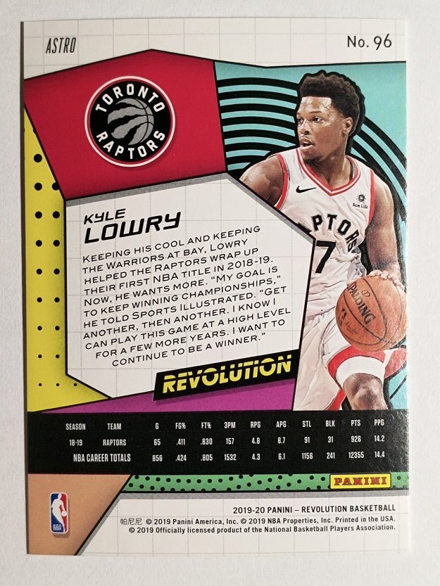 2019-20 Panini Revolution Astro #96 Kyle Lowry