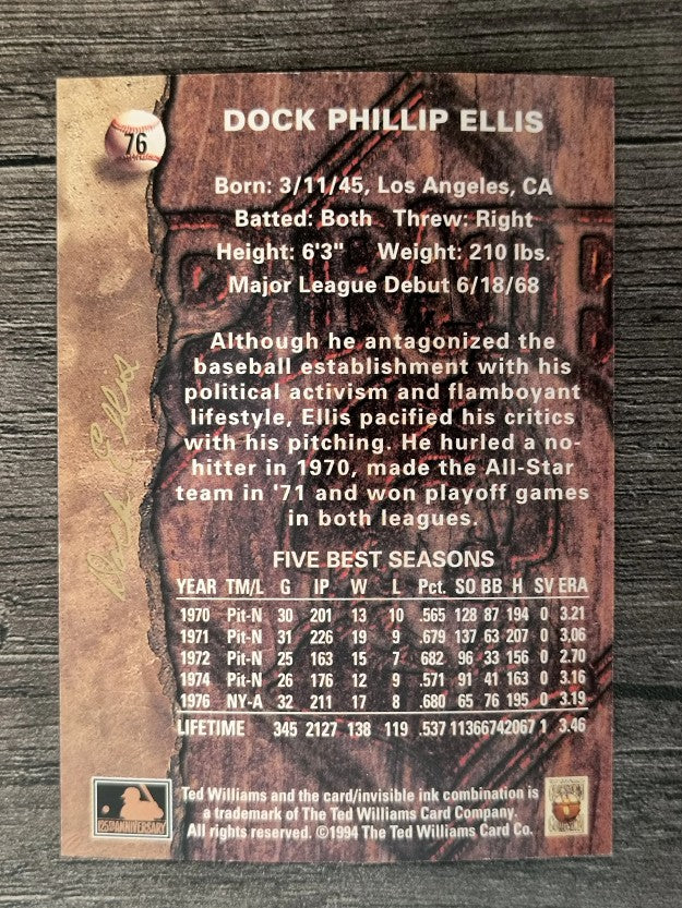 1994 Ted Williams #76 Dock Ellis