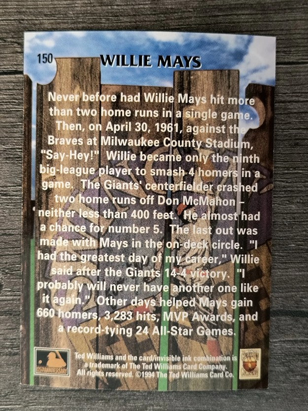 1994 Ted Williams #150 Willie Mays