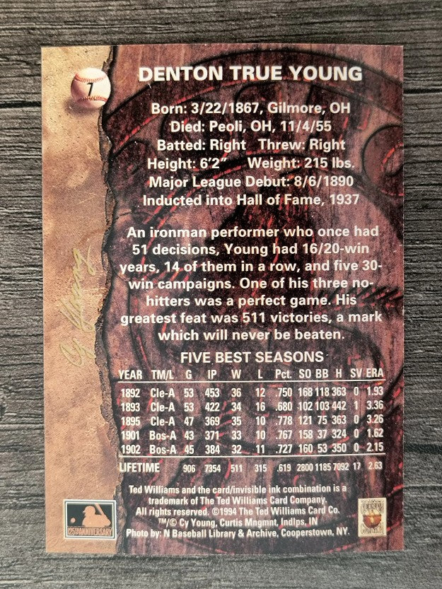 1994 Ted Williams #7 Cy Young