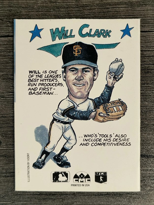 1990 Collect-A-Books #4 Will Clark