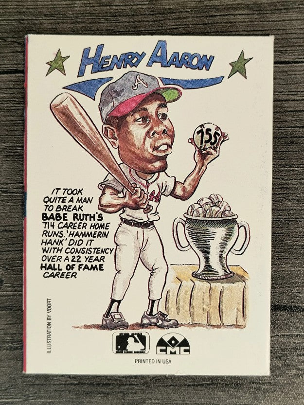 1990 Collect-A-Books #22 Hank Aaron
