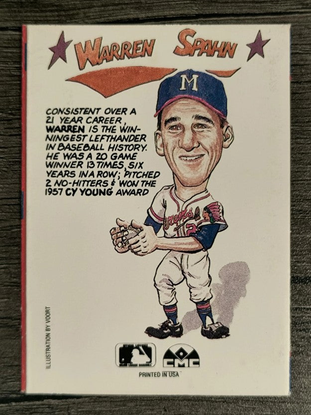 1990 Collect-A-Books #24 Warren Spahn