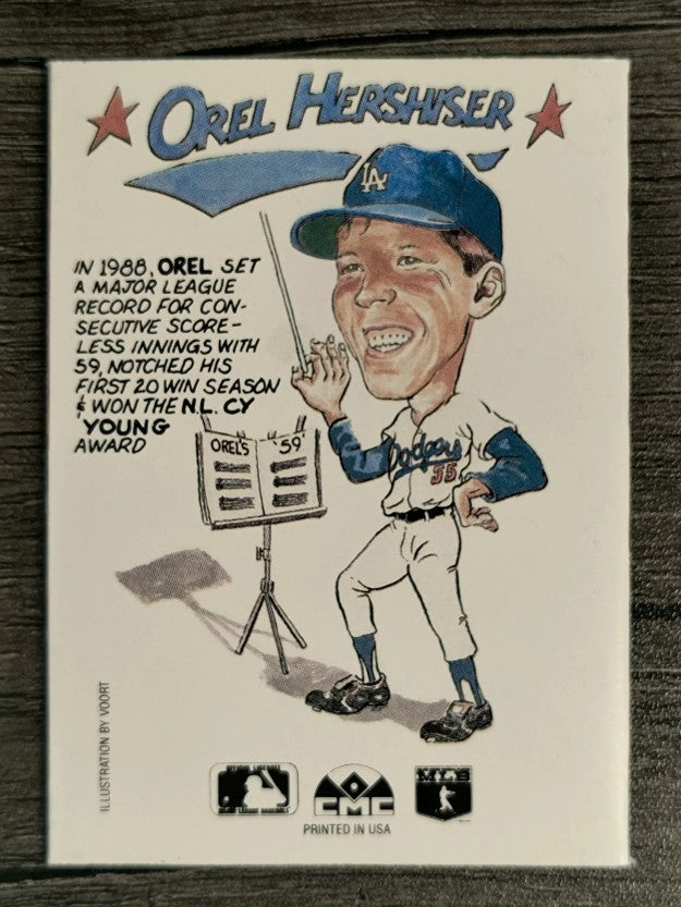 1990 Collect-A-Books #6 Orel Hershiser