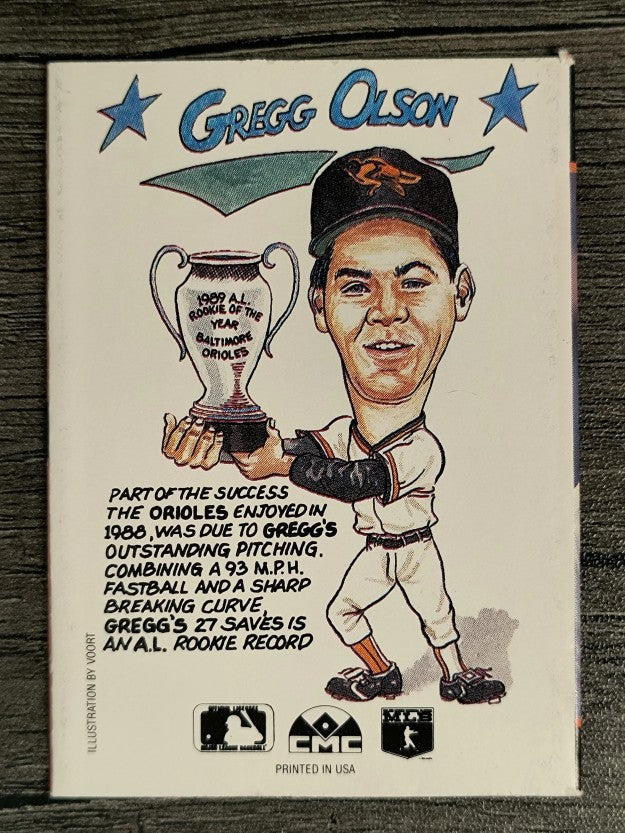 1990 Collect-A-Books #32 Gregg Olson