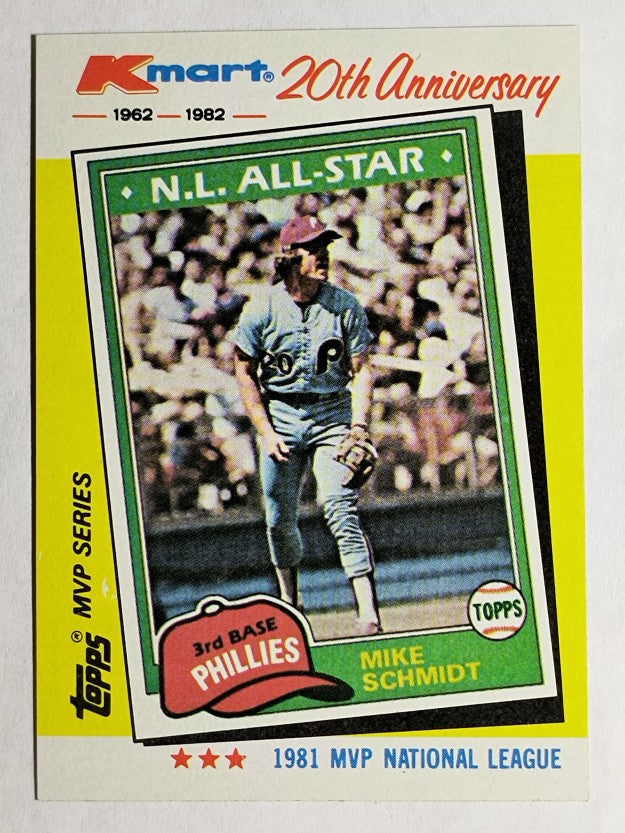 1982 K-Mart #41 Mike Schmidt: 81NL