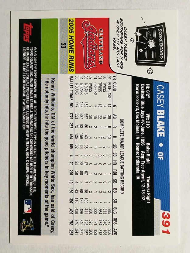 2006 Topps #391 Casey Blake