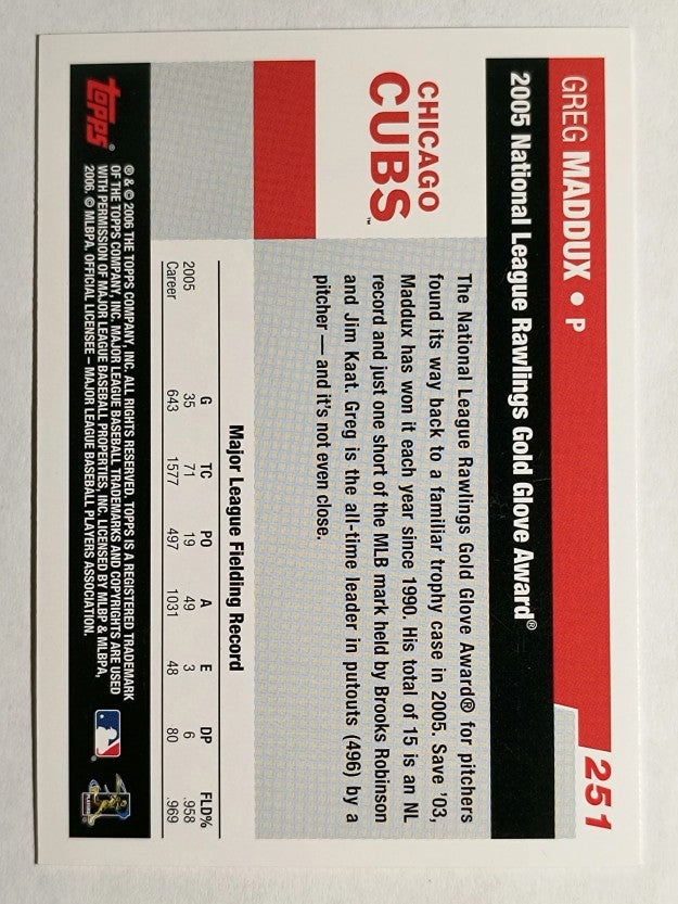 2006 Topps #251 Greg Maddux GG