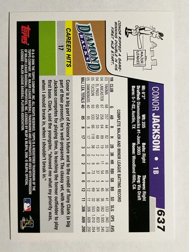 2006 Topps #637 Conor Jackson