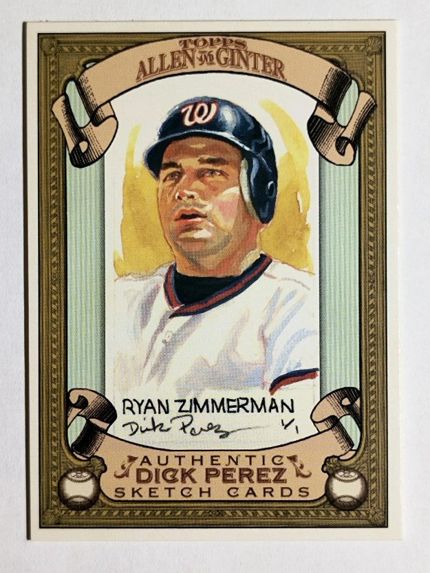 2007 Topps Allen and Ginter Dick Perez #30 Ryan Zimmerman