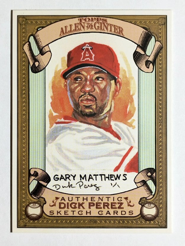 2007 Topps Allen and Ginter Dick Perez #14 Gary Matthews