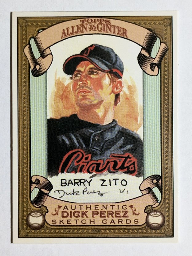 2007 Topps Allen and Ginter Dick Perez #25 Barry Zito