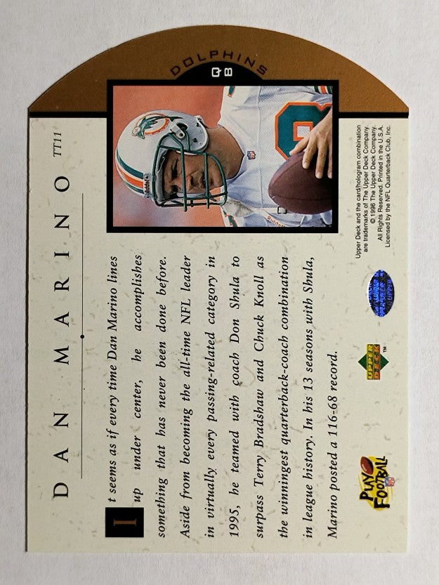 1996 Upper Deck Team Trio #TT11 Dan Marino