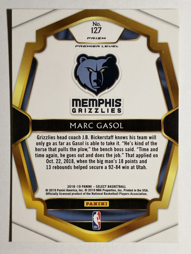 2018-19 Select Prizms Tri Color #127 Marc Gasol