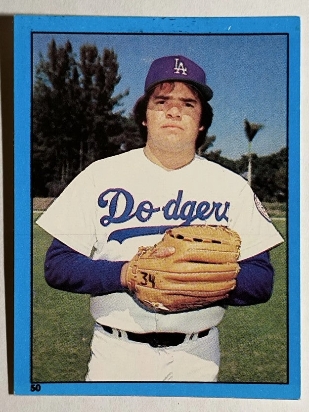 1982 Topps Stickers #50 Fernando Valenzuela