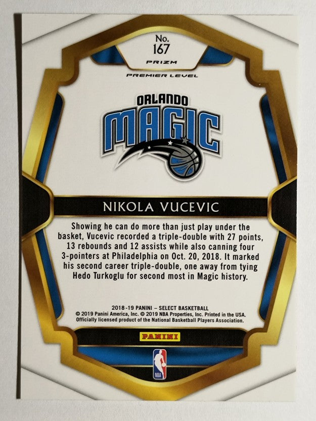 2018-19 Select Prizms Tri Color #167 Nikola Vucevic