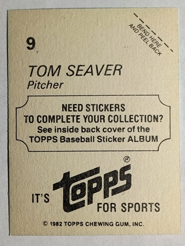1982 Topps Stickers #9 Tom Seaver LL