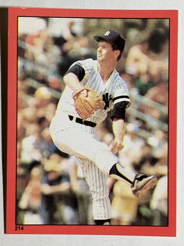 1982 Topps Stickers #214 Tommy John