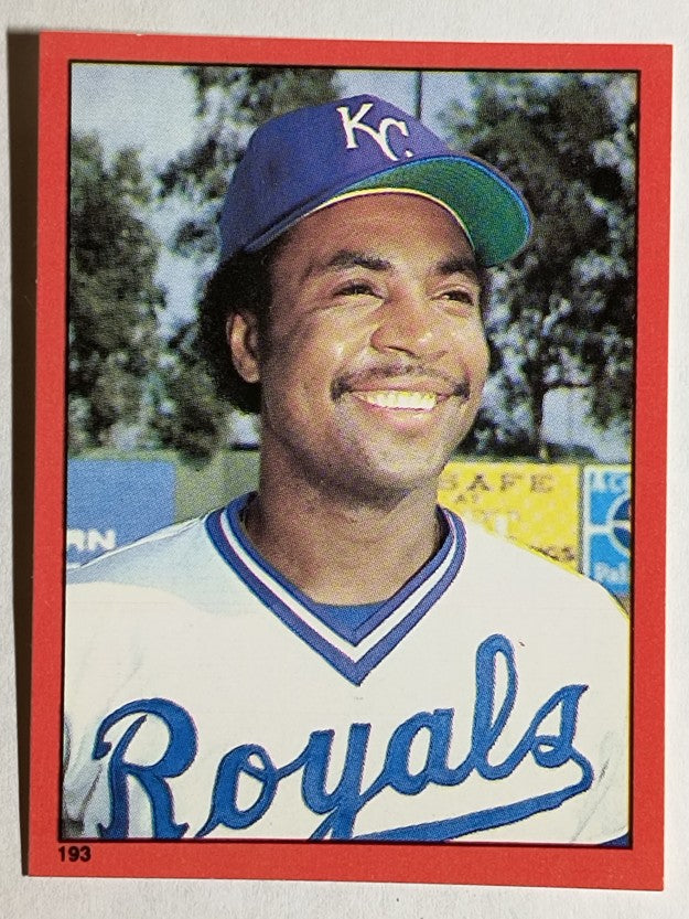 1982 Topps Stickers #193 Frank White