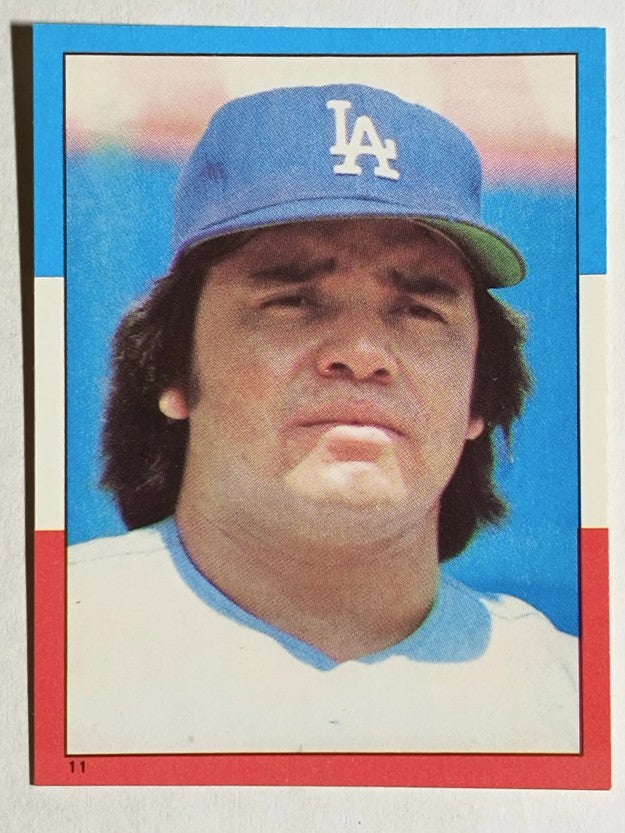 1982 Topps Stickers #11 Fernando Valenzuela LL