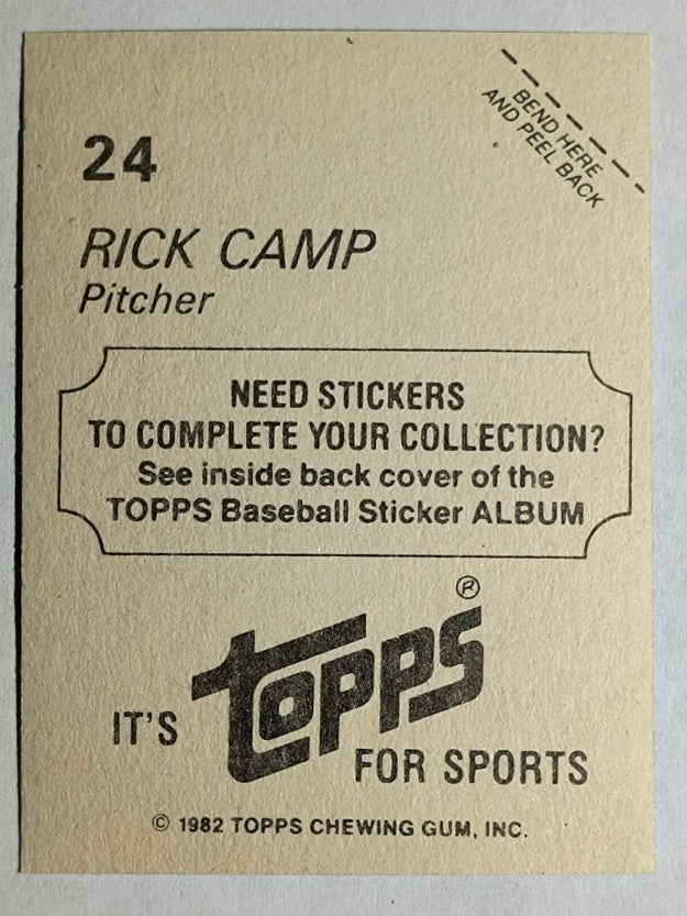 1982 Topps Stickers #24 Rick Camp