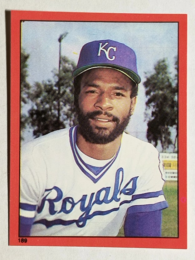 1982 Topps Stickers #189 Willie Wilson